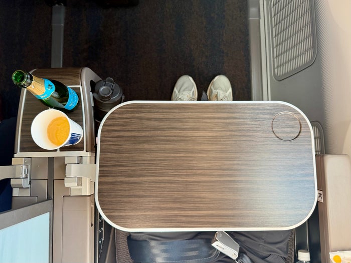 ANA Boeing 787 10 domestic Premium tray table