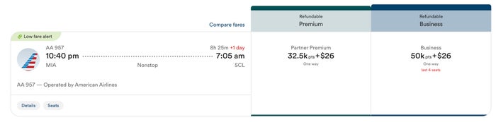 Alaska AA flight MIA SCL