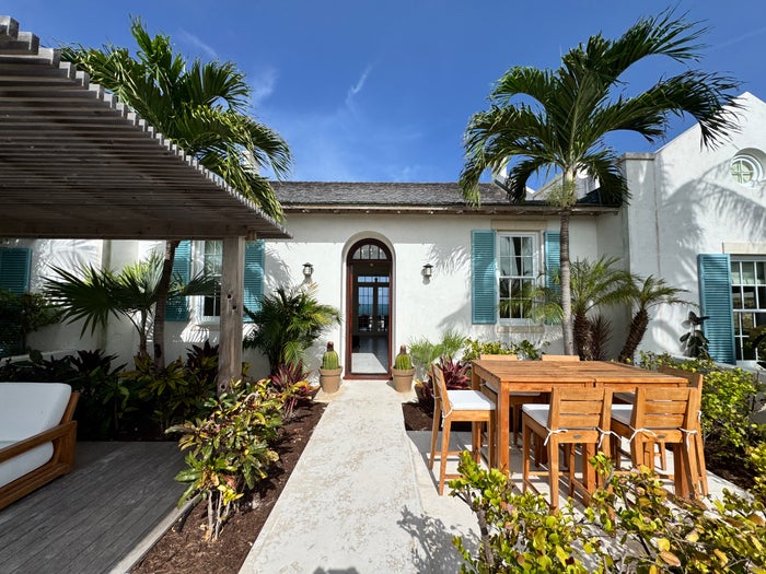 Ambergris Cay villa front