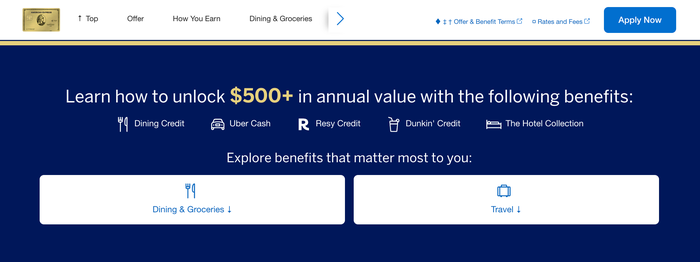 Amex Gold Card Valuation