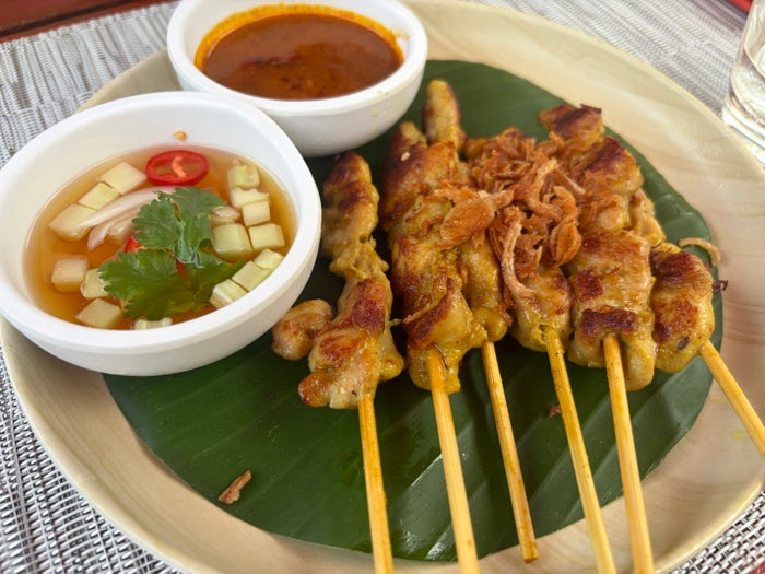 Anantara Riverside Resort Bangkok chicken satay