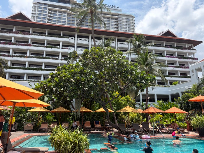 Anantara Riverside Resort Bangkok pool and hotel