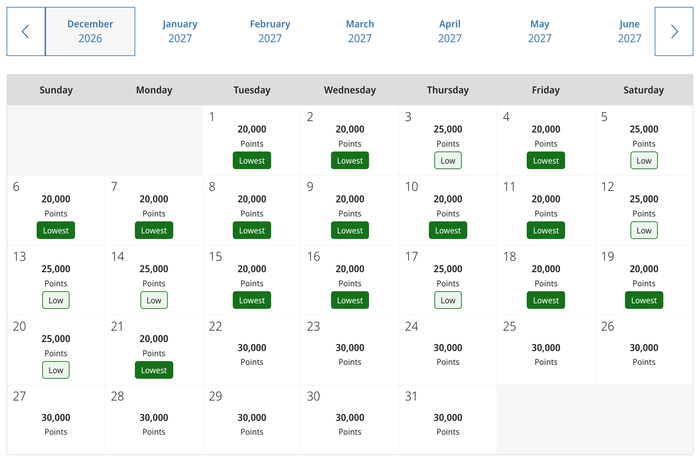 Andaz Lisbon December 2026 award calendar Andaz Lisbon December 2026 award calendar