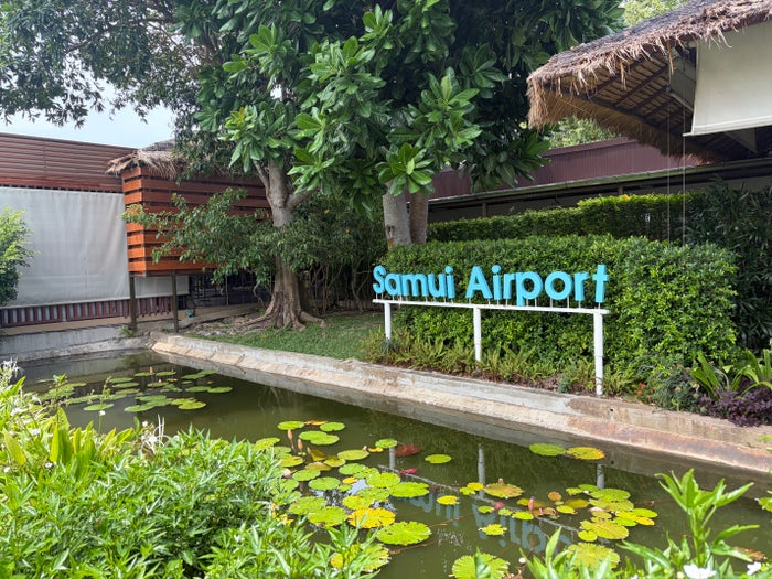 Bangkok Airways Samui Airport pond