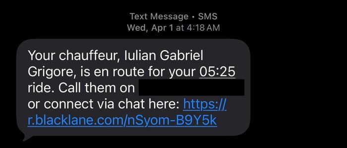 Blacklane text Blacklane text