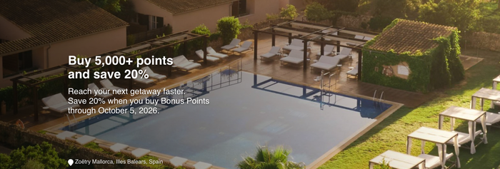 Buy Hyatt points 20 discount August 2026 Buy Hyatt points 20 discount August 2026