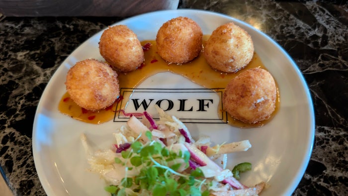 Caesars Republic Lake Tahoe food and beverages Wolf goat cheese balls