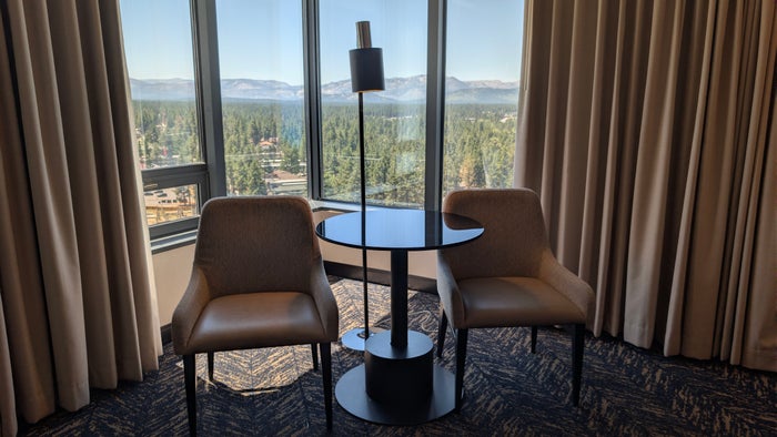 Caesars Republic Lake Tahoe guest room seating area
