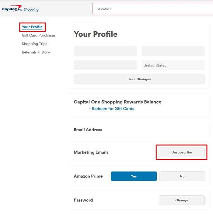 Capital One Shopping Marketing Emails