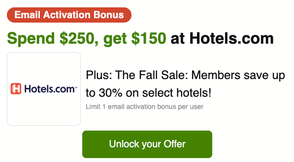 Capital One Shopping email offer Hotels.com September 2026 Capital One Shopping email offer Hotels.com September 2026