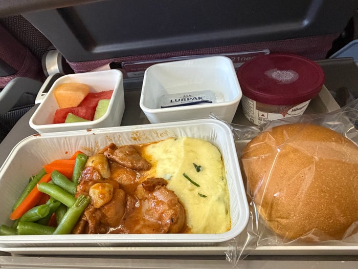 Cathay Pacific A321 chicken