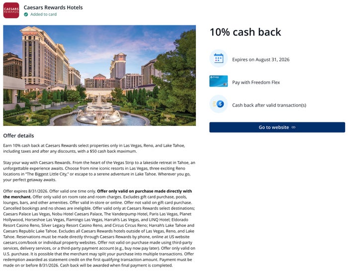Chase Offer Caesars July 2026 Chase Offer Caesars