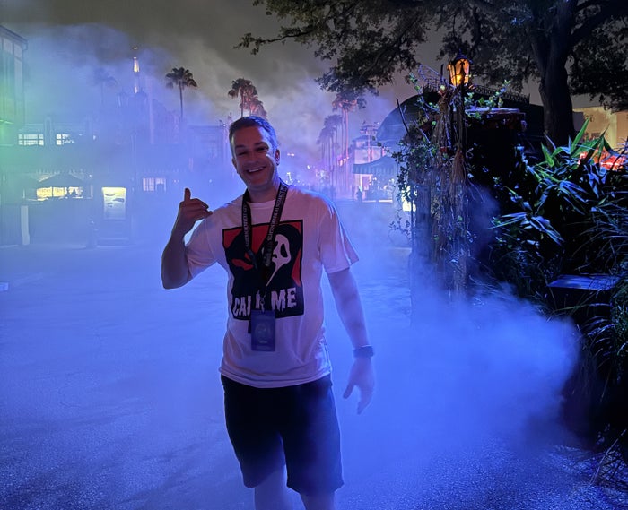 Chris at Universal Halloween Horror Nights