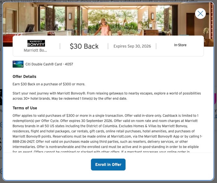 Citi Marriott Offer Citi Marriott Offer