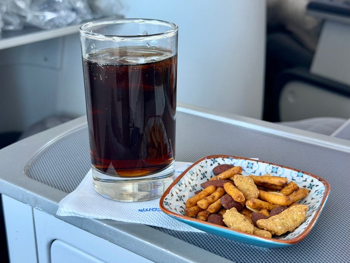Copa Airlines first drink