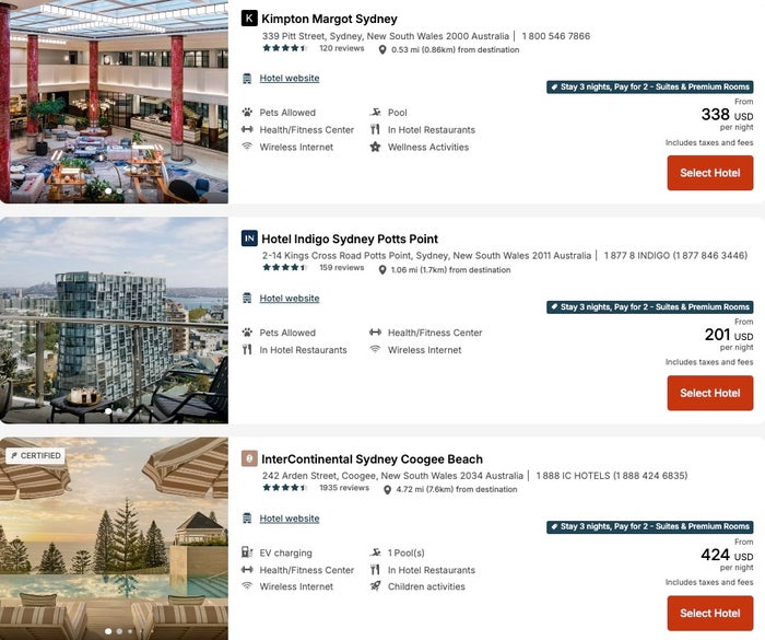IHG Stay 3 nights, pay 2