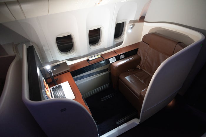 Japan Airlines 777 first seat wide