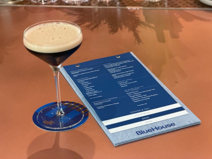 JetBlue Boston BlueHouse cocktail menu