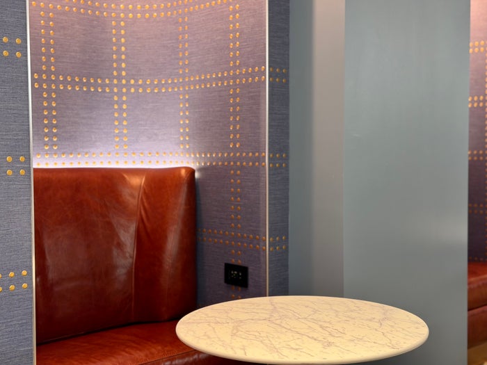 JetBlue Boston BlueHouse cosy booth
