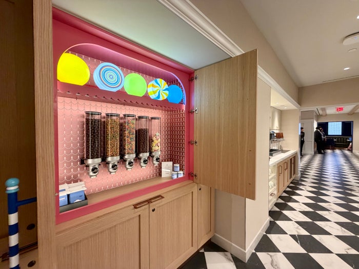 JetBlue Boston BlueHouse inside secret candy store