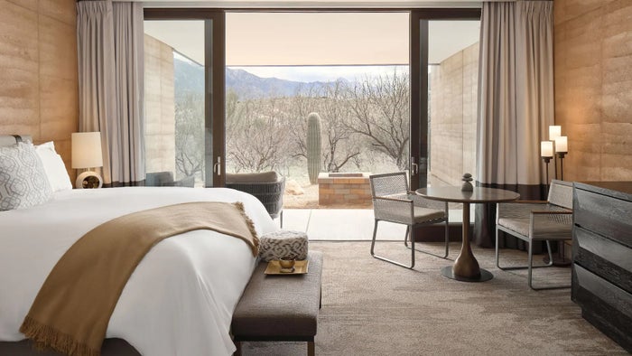 Miraval Arizona Sunrise King Bed Mountain View