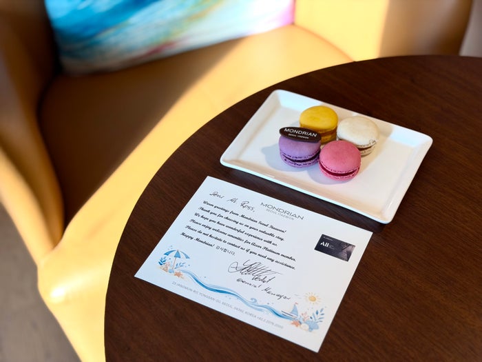 Mondrian Seoul Itaewan welcome amenity Mondrian Seoul Itaewan welcome amenity
