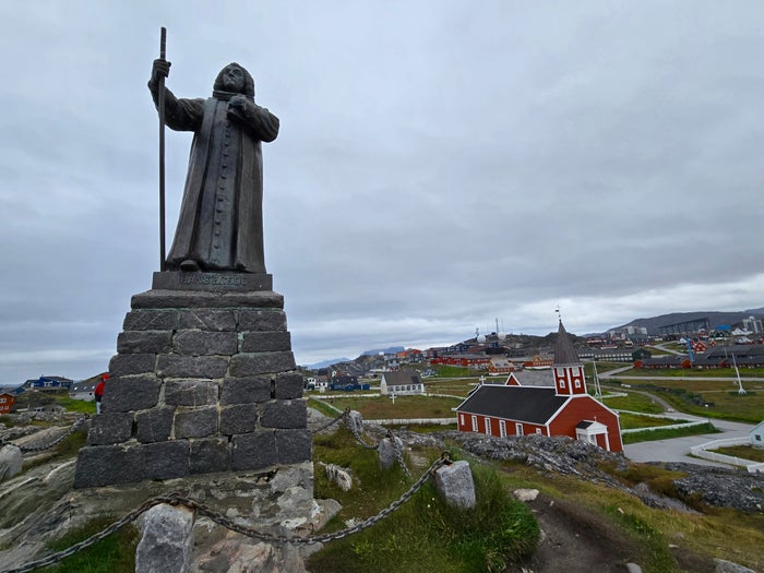 Nuuk Greenland Statue of Hans Egede Nuuk Greenland Statue of Hans Egede