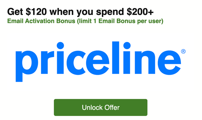 Priceline Capital One Shopping offer Priceline Capital One Shopping offer