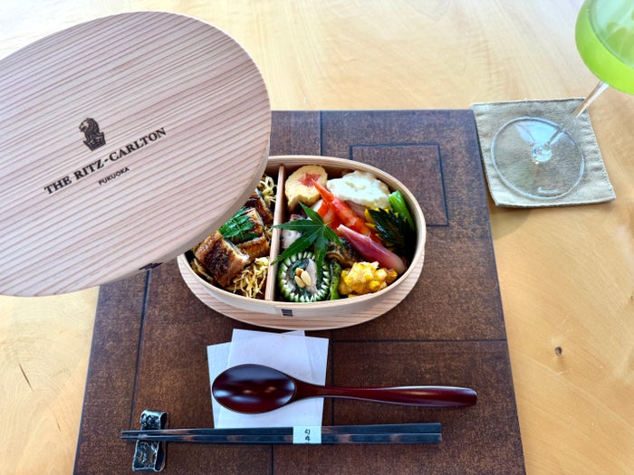 Ritz Carlton Fukuoka bento box contents Ritz Carlton Fukuoka bento box contents