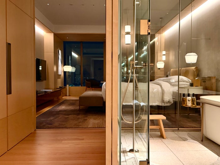 Ritz Carlton Fukuoka room after turndown service