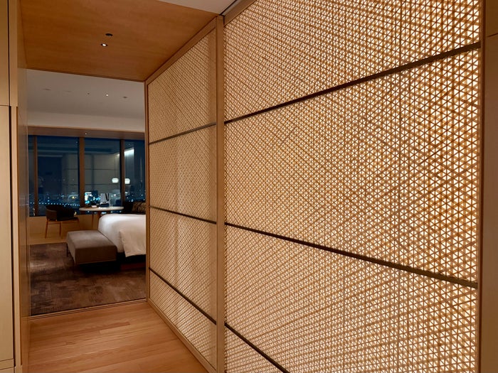 Ritz Carlton Fukuoka room fusama doors Ritz Carlton Fukuoka room fusama doors