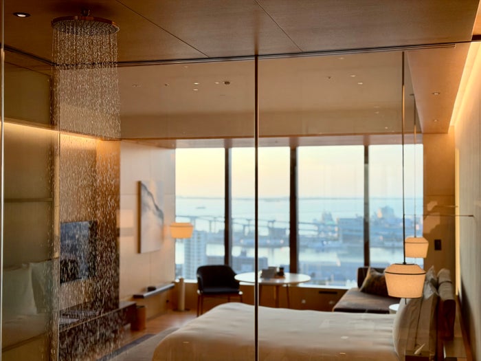 Ritz Carlton Fukuoka room rainfall shower