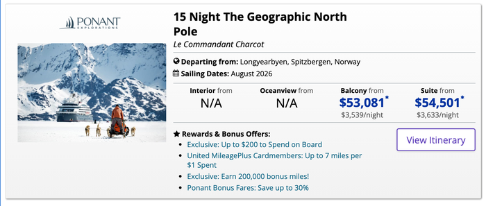 Ponant Explorations United Cruises