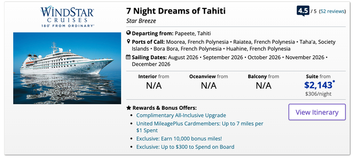 Windstar Cruises United Cruises