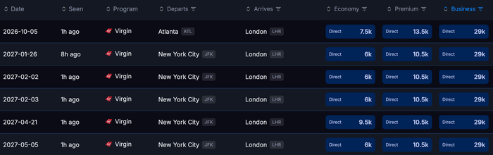 Seats.aero alert USA LHR Sep 2026 Seats.aero alert USA LHR Sep 2026