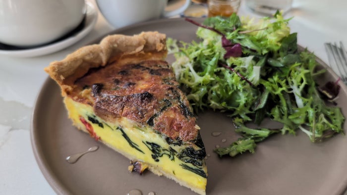 St. Anthony Hotel San Antonio food and beverages Gallery On the Park quiche