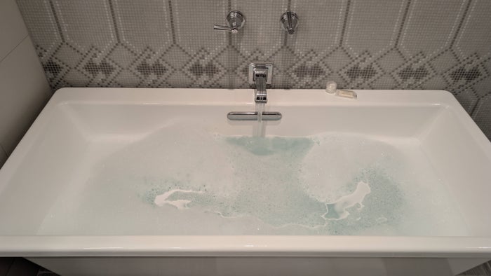 St. Anthony Hotel San Antonio guest room junior suite bathtub