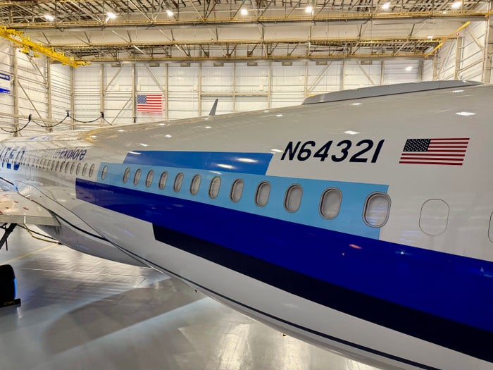 United Airbus A321XLR tail number