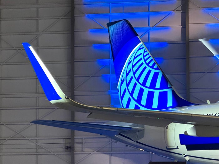 United Airbus A321XLR tailfin