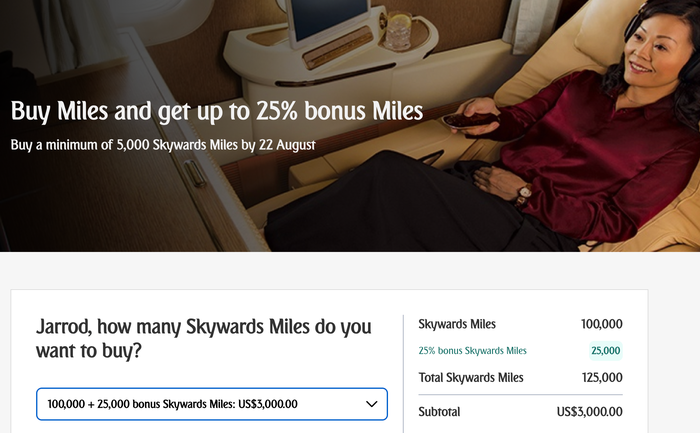 emirates buy miles