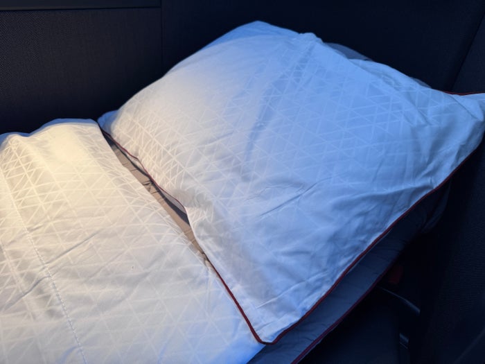 AA 777 300ER DFW JFK pillow