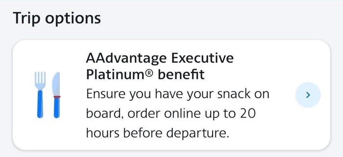 AA EXP preselect foods