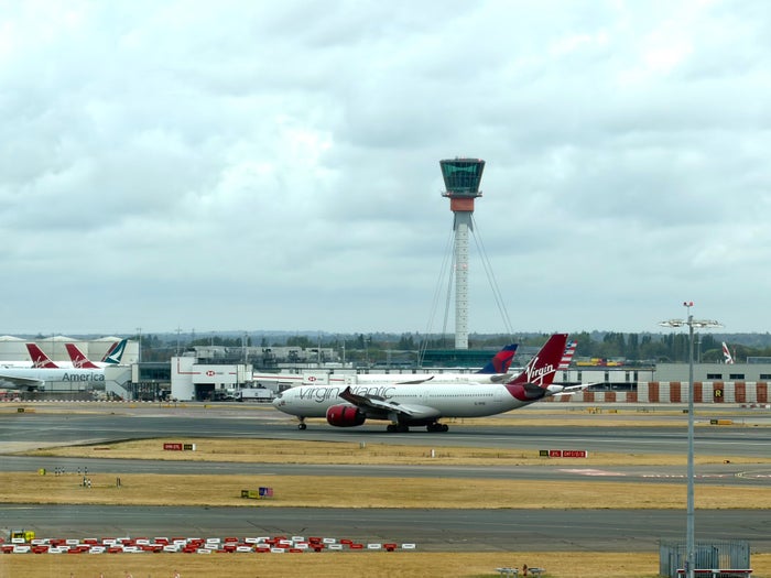 Air France Lounge London Heathrow LHR ATC tower view