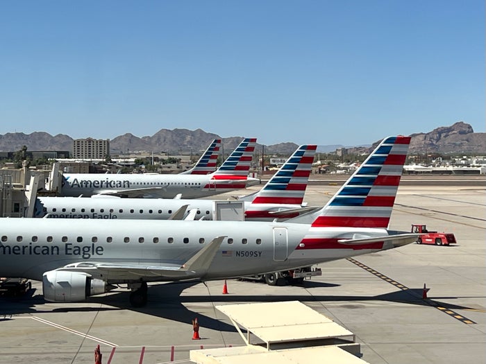 American Airlines jets at Phoenix Airport PHX