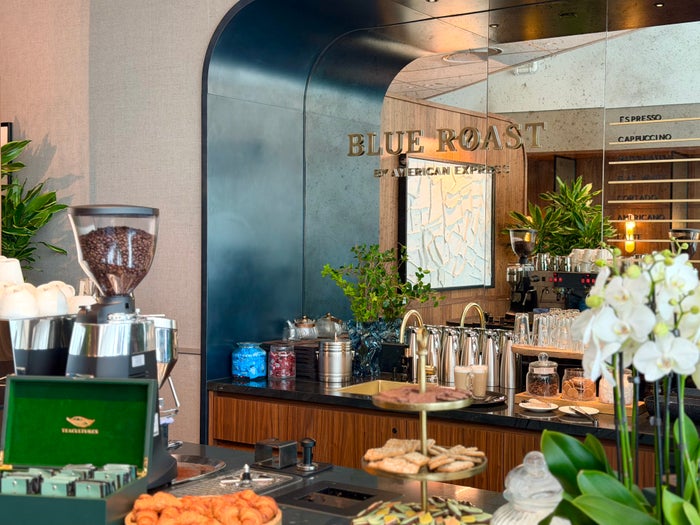 Amsterdam Amex Centurion Lounge Blue Roast coffee Amsterdam Amex Centurion Lounge Blue Roast coffee