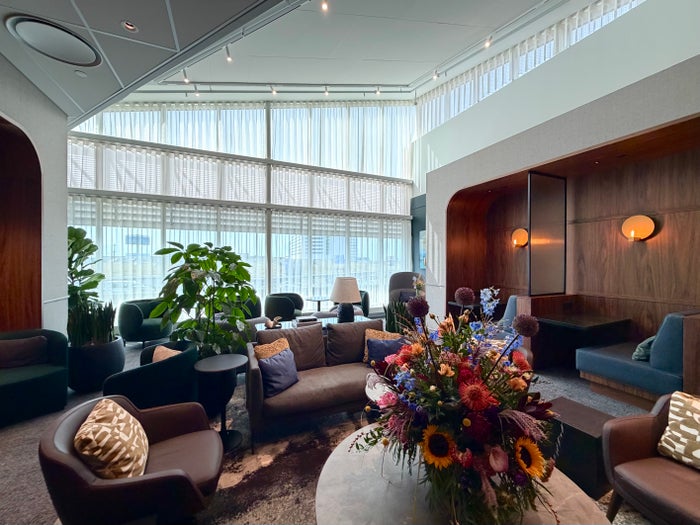Amsterdam Amex Centurion Lounge bright and spacious