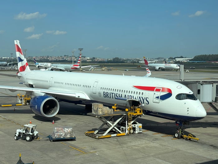 British Airways Airbus A350 at Sao Paulo Guarulhos GRU British Airways Airbus A350 at Sao Paulo Guarulhos GRU