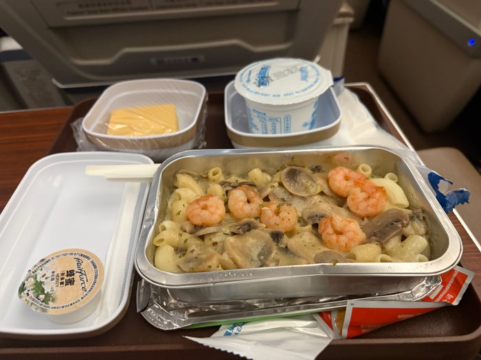 China Eastern premium economy breakfast