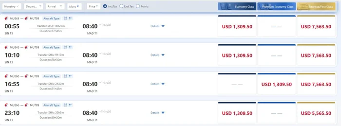 China Eastern premium economy pricing China Eastern premium economy pricing