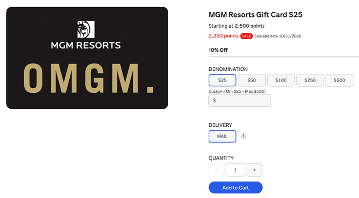 Citi gift card sale MGM October 2026 Citi gift card sale MGM October 2026